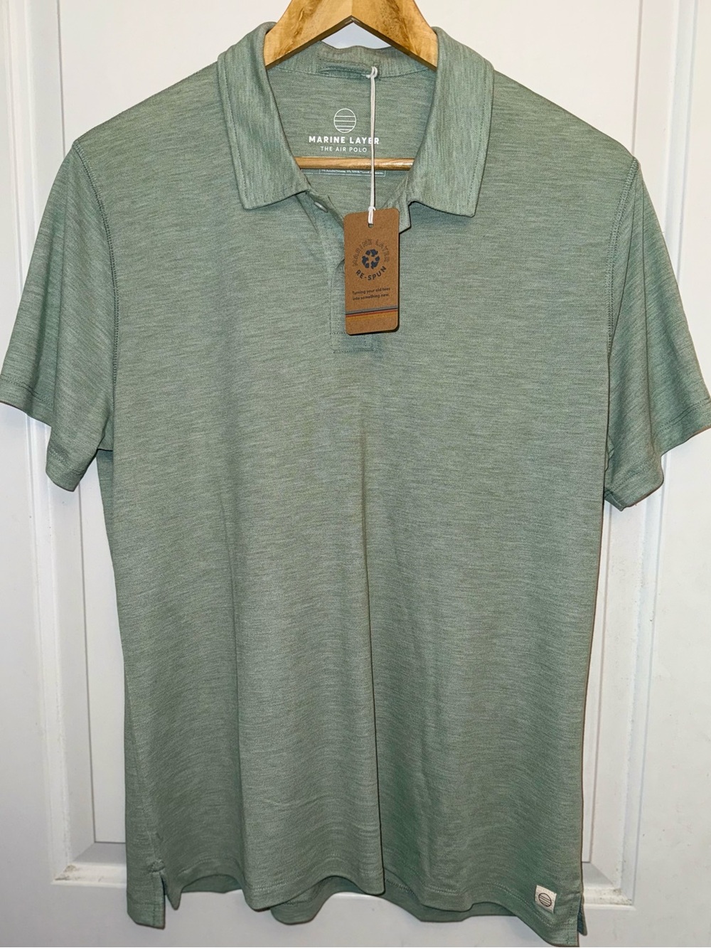 Marine Layer Weekend Sport Air Polo in "Iceburg Green" - NWT